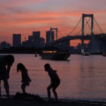 お台場海浜公園夕