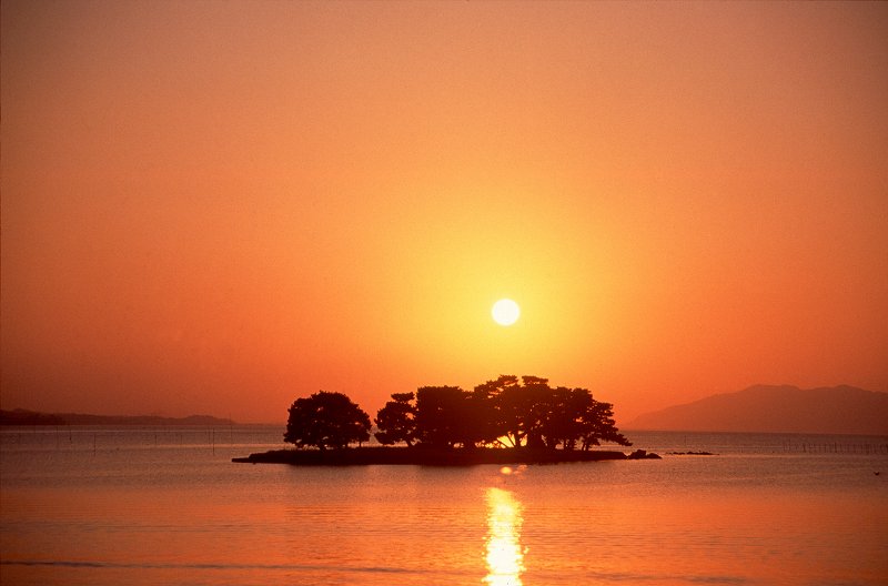 宍道湖の夕日スポット